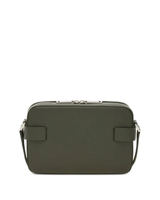 Ferragamo Green Hug Buckle Messenger Bag for men