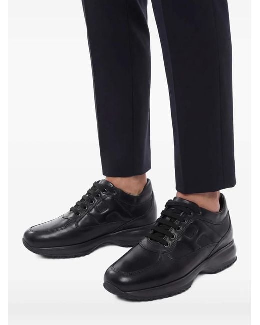 Hogan Black Interactive Sneakers