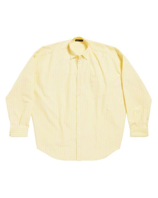 Camisa oversize con logo estampado Balenciaga de color Natural