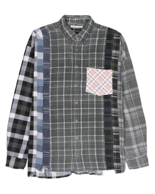 7 Cuts patchwork shirt di Needles in Gray da Uomo