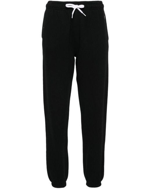 Pantalones de chándal con logo bordado Polo Ralph Lauren de color Black
