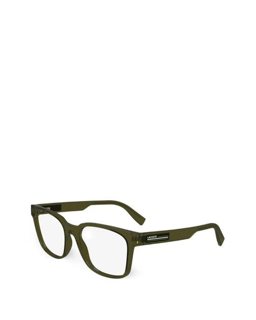 Lacoste Green Square-Frame Glasses