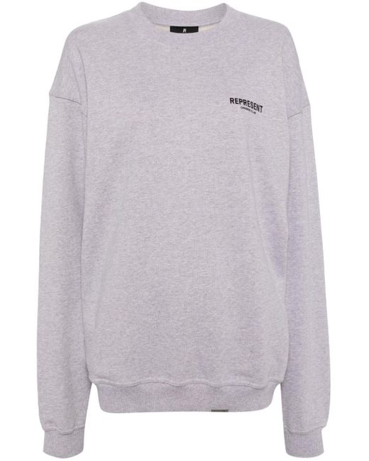 Represent Gray Owners Club Cotton Sweatshirt