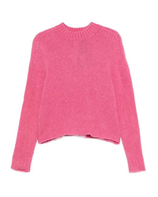 Twinset Pink Crew-Neck Sweater