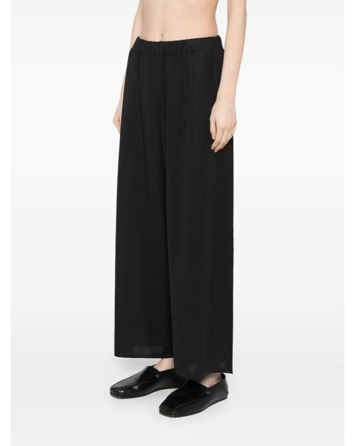 Pleats Please Issey Miyake Black A-Poc Form Pleated Pants