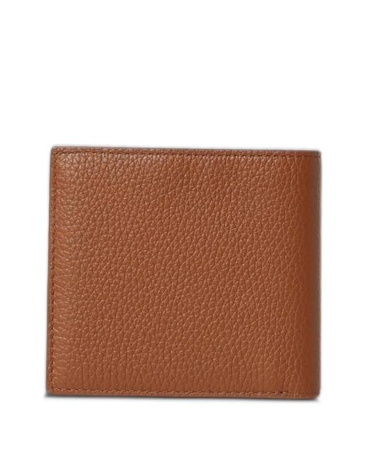 Bally Brown Grainy-Texture Wallet for men