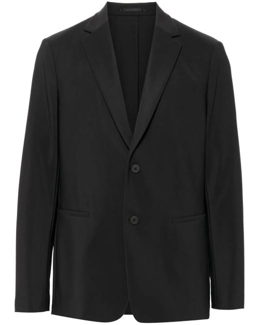Theory Black Clinton Single-Breasted Blazer for men