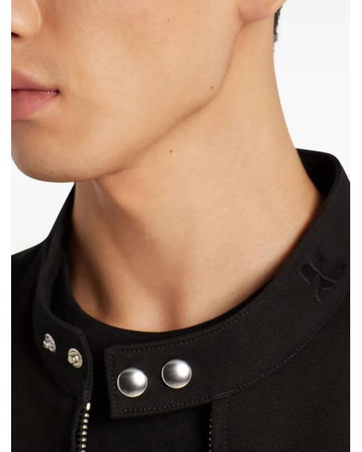 Courreges Black Zip-Up Bomber Jacket for men