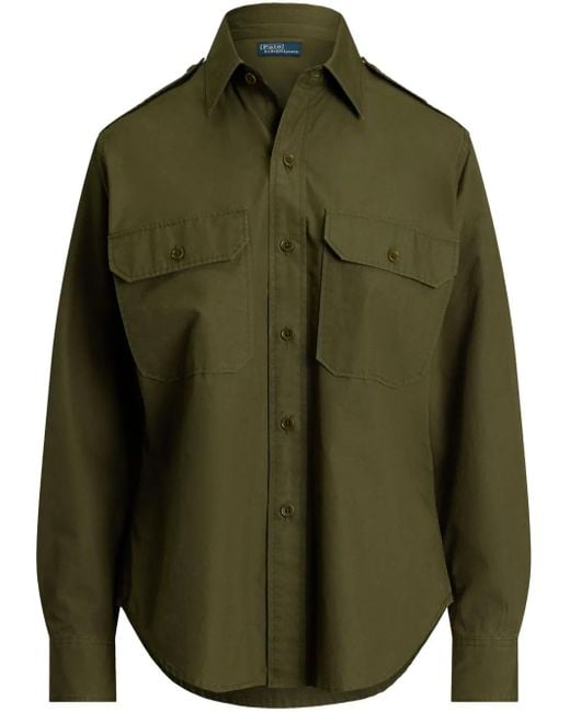 Polo Ralph Lauren コットンツイル シャツ Green