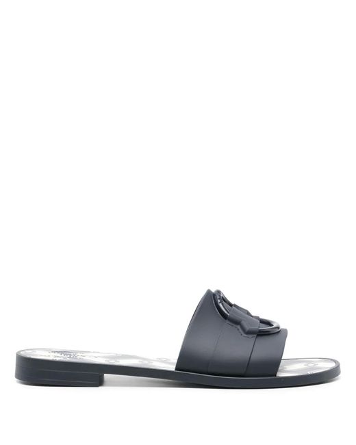 Moncler White Rubber Flip-Flops