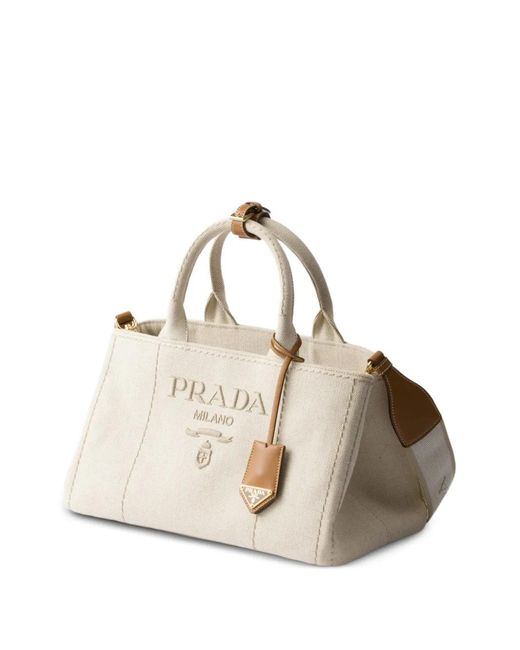 Prada Natural Large Jardinière Tote Bag