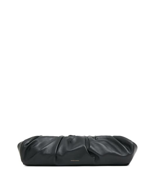 Mansur Gavriel Black Cloud Leather Clutch Bag