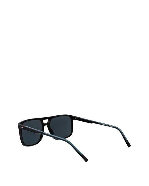 Tommy Hilfiger Black Square Frame Sunglasses for men