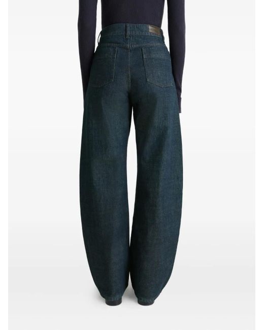 Jeans A Vita Alta di Lemaire in Blue