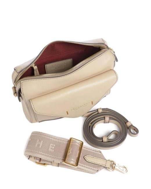 The Bridge Natural Envelope-Flap Leather Crossbody Bag
