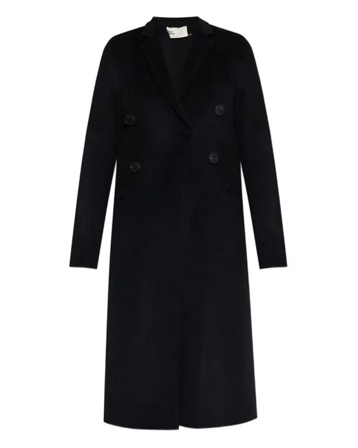 Tory Burch Black Double-breasted wool coat