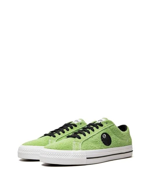 Converse Green X Stüssy One Star Pro "8-Ball" Sneakers