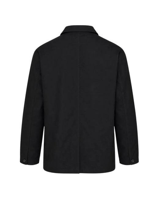 Comme des Garçons Black Button-Up Patch-Pocket Jacket for men