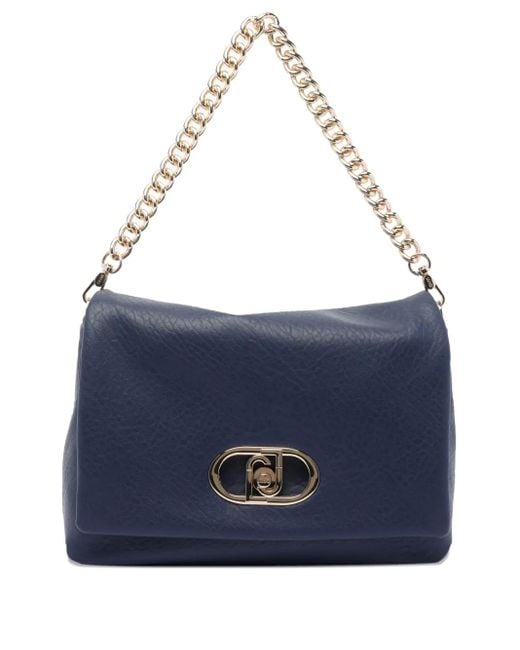 Liu Jo Blue Large Lapuffy Nera Shoulder Bag
