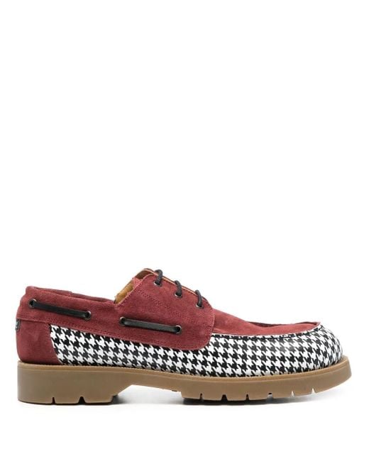 Rassvet (PACCBET) Red Two-Tone Boat Shoes for men