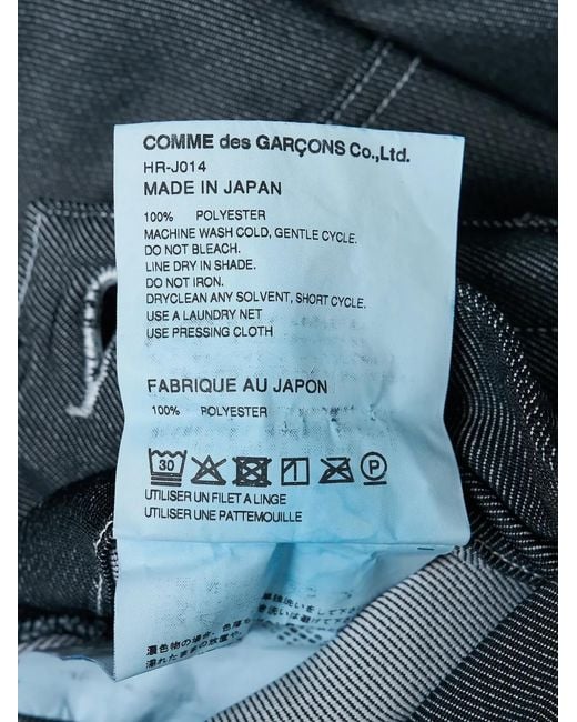 Comme des Garçons Black Contrast-Stitch Patch-Pocket Jacket for men