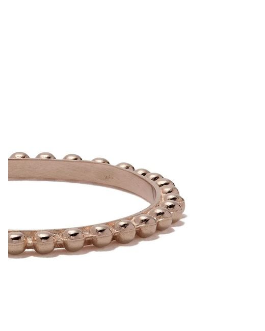 Wouters & Hendrix White 18Kt Rose Ball Chain Ring