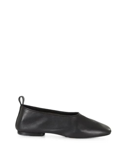 Soeur Black Bala Leather Ballet Flats