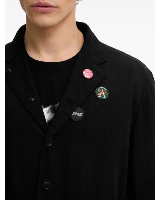 Undercover Black Appliqué Tailored Jacket for men