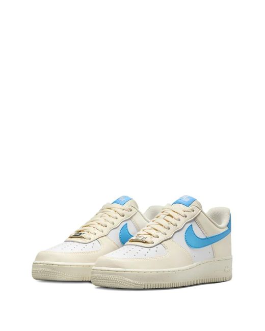 Nike Blue Air Force 1 Low '07 Next Nature "Pale Ivory/University" Sneakers