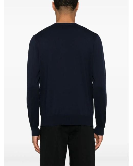 Canali Blue Cotton Top for men