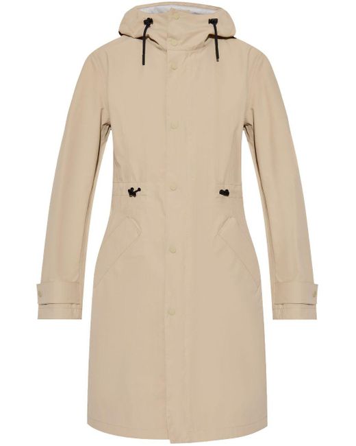 Burberry Natural Hooded Waterproof Coat