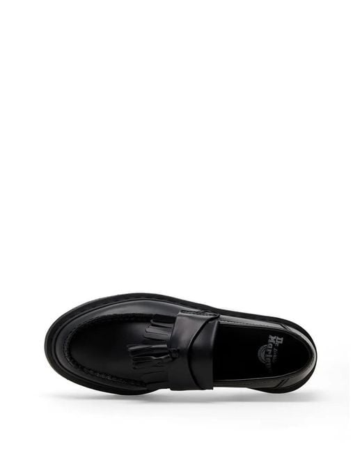 Dr. Martens Black Adrian Mono Leather Loafers