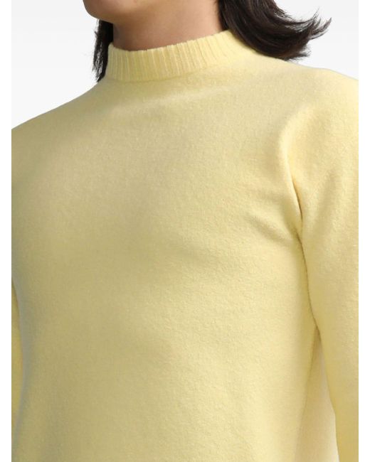 Maglione con collo rialzato di Jil Sander in Yellow da Uomo