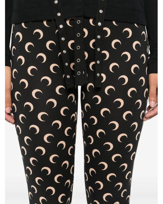MARINE SERRE Black Trousers
