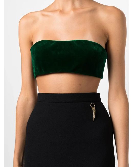 Roberto Cavalli Strapless Top in het Green