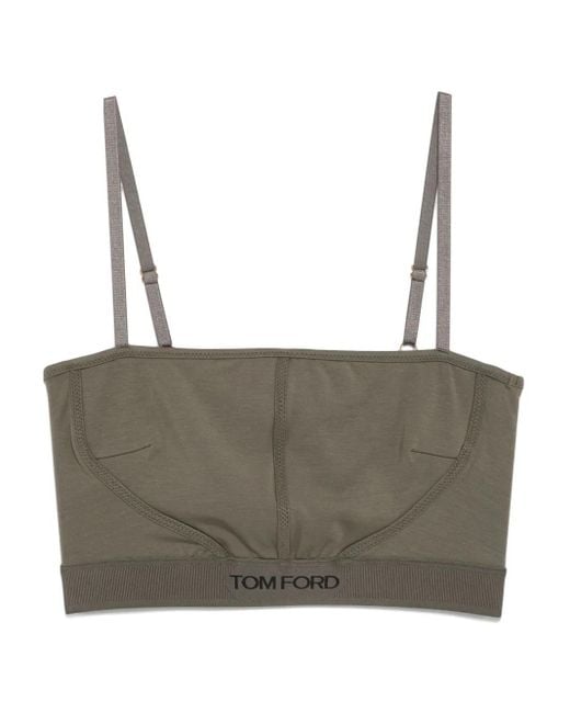 【関税込み】TOM FORD グレー Signature ブラ TOM FORD: グレー シグネチャ ブラ | SSENSE 日本