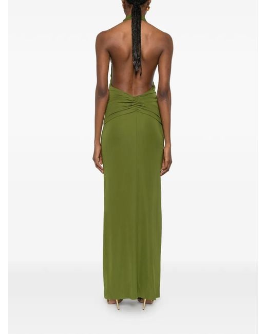 Cult Gaia Green Chii Maxi Dress