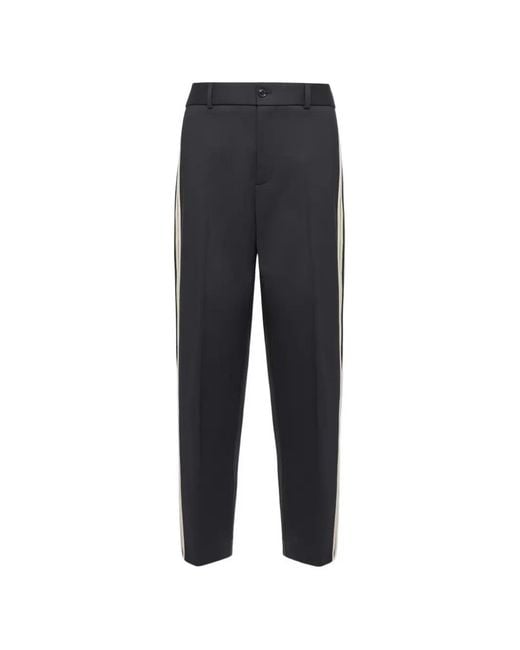 Moncler Blue Side-Stripe Trousers for men