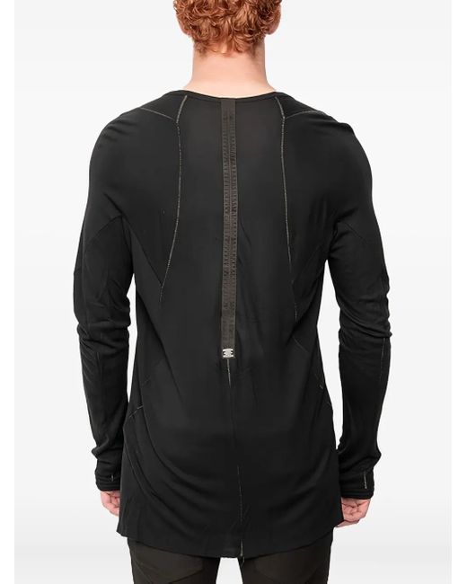 69 Black Long-Sleeve Top for men