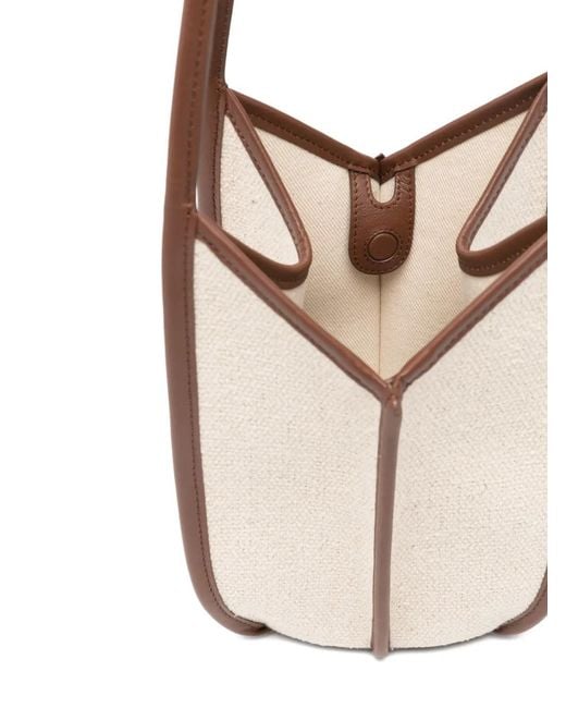 Hereu White Calella Canvas Bucket Bag