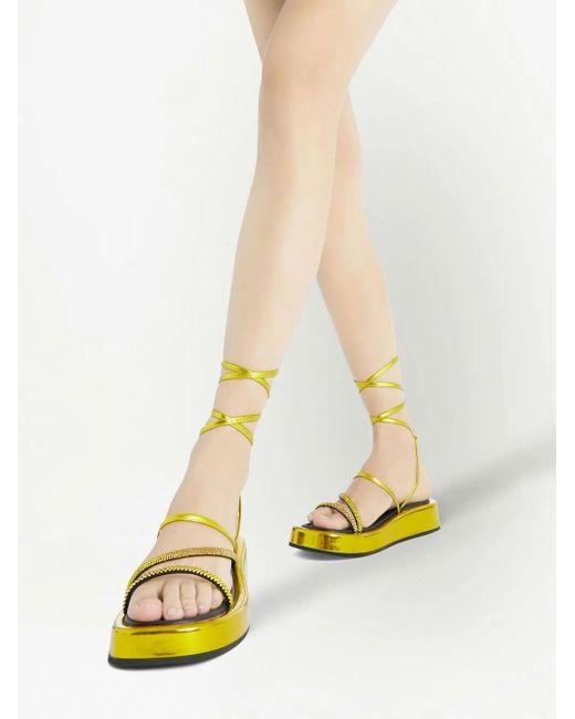 Giuseppe Zanotti Yellow Sandals
