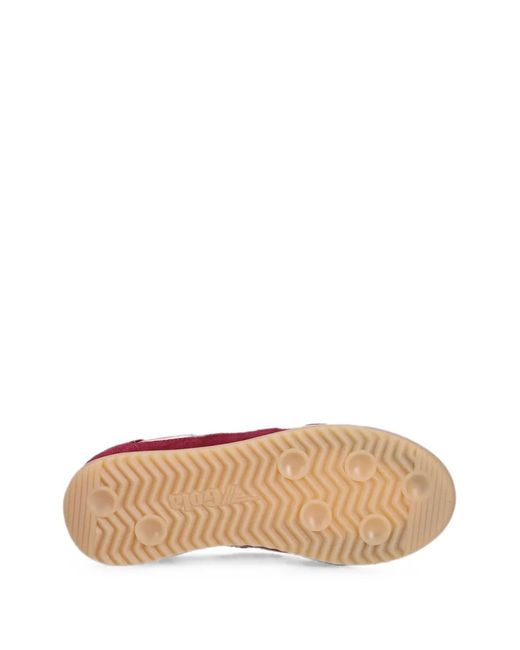 Gola Red Firefly Suede-Panelled Sneakers