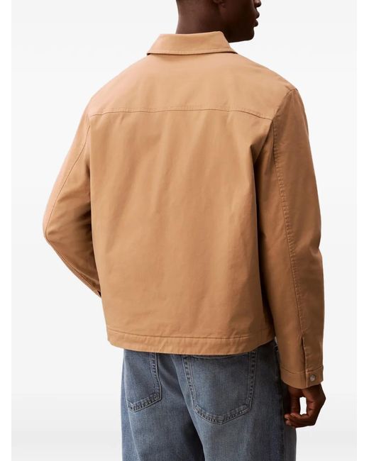 Calvin Klein Natural Veste Zippée À Patch Logo for men