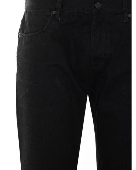 Gucci Black Logo-Patch Jeans for men