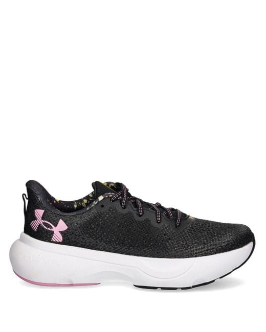 Under Armour Black Infinite Printed Sneakers