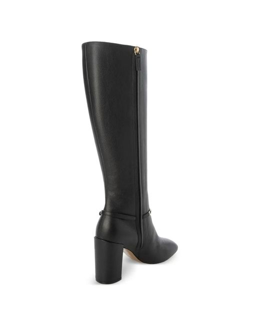 Ferragamo Black Chain-Strap Boots