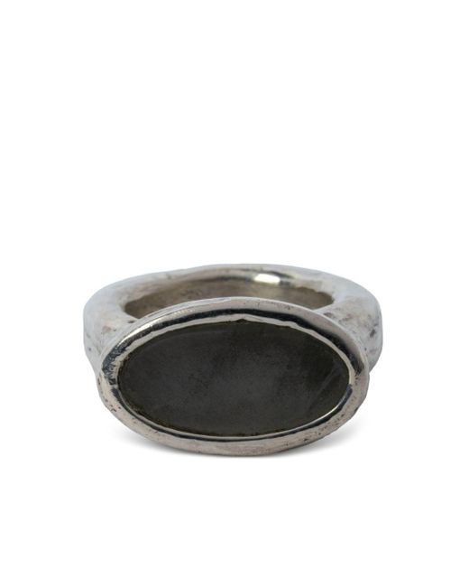 Parts Of 4 Korte Roman Zilveren Ring in het Gray