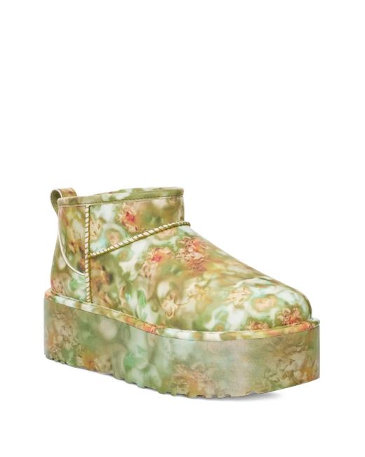 Ugg Green Ultra Mini Platform Boots