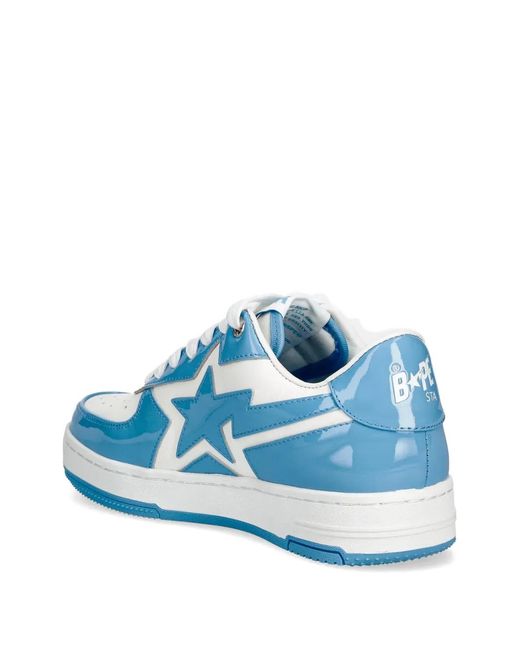 A Bathing Ape Blue Star-Embellishment Sneakers