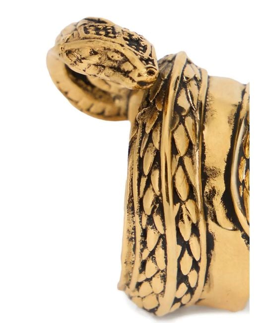 Roberto Cavalli Metallic Snake-Motif Ring